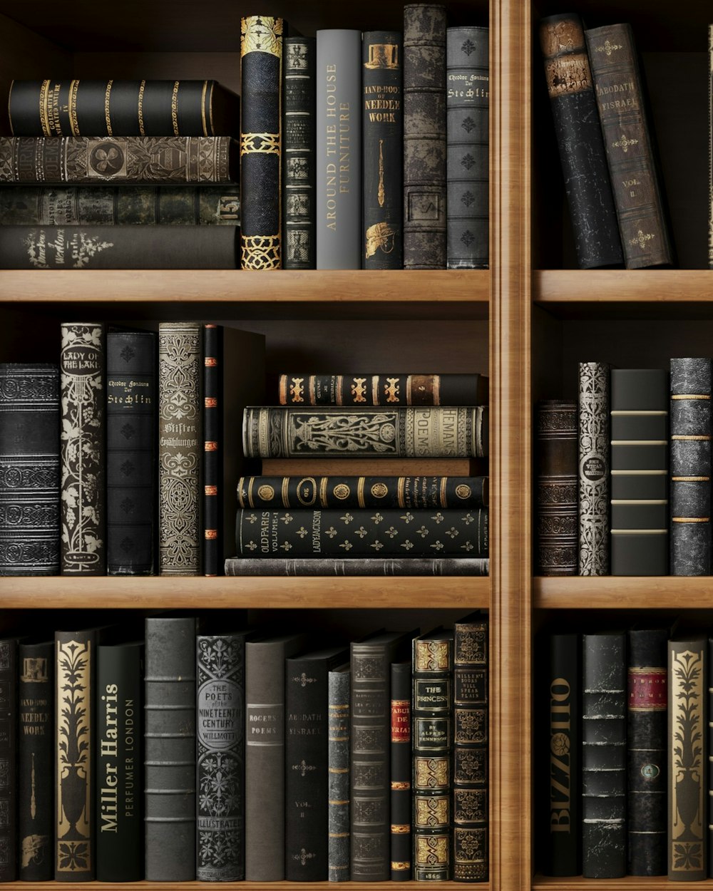 Bay Shelving Unit — a shelving unit filled with books