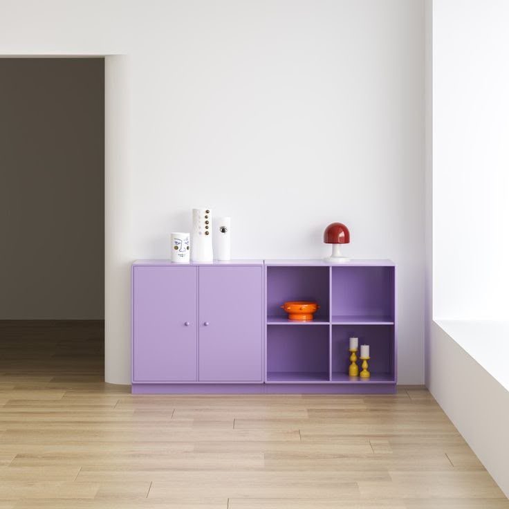 Cubby Low Cabinet with open cubbies