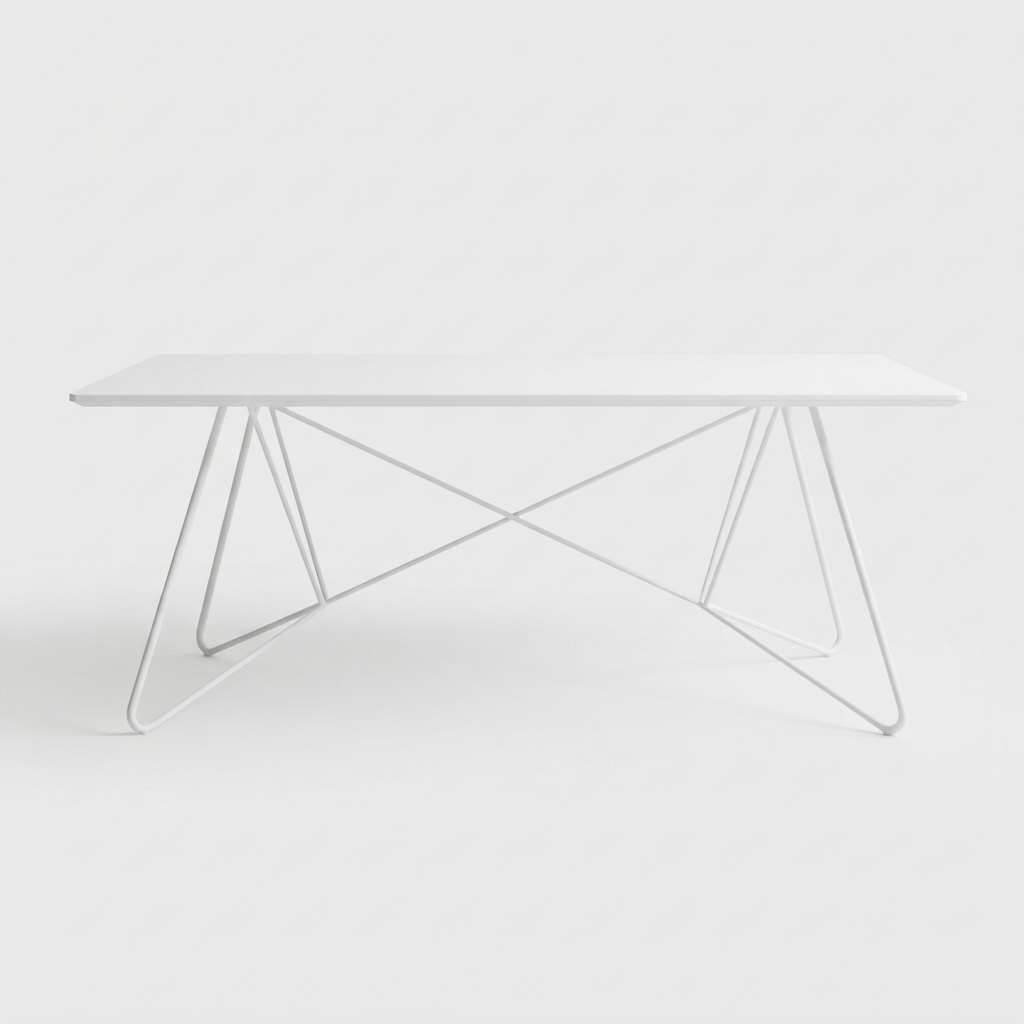 Trestle Table, front view